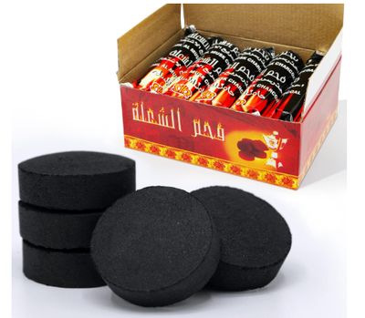 MEKER Quick Light Charcoal Briquettes, Charcoal Disk Lights, 33 mm Nature Coal Disks, Instant Fire Coal Tablet, Charcoal Burner (100Pcs)