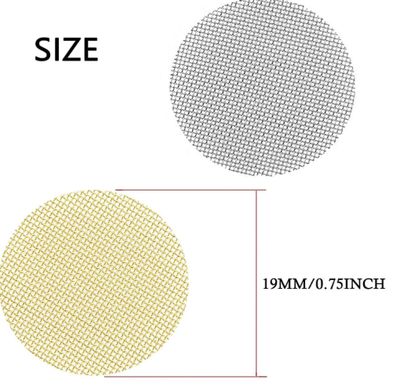 100pcs Pipe Screens, 3/4 Inch Pipe Filters, 50pcs Premium Stainless Steel Pipe Screens and 50pcs Brass Filters