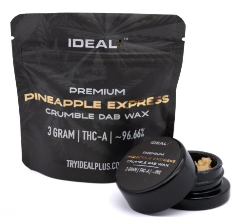 Pineapple Express 96.66% THCa Crumble Dab Wax 3g