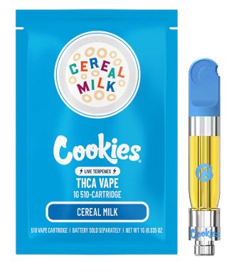 Cookies-Cereal Milk THC Blend Vape Cartridge – 1 Gram 510 Thread Indica