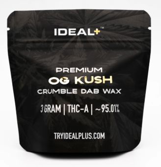 OG Kush 96.66% THCa Crumble Dab Wax 3g