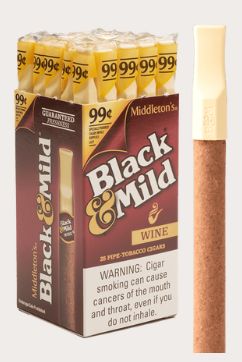 Black &amp; Mild Cigars Wine 25ct Upright / 5 x 30