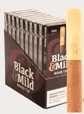 Black &amp; Mild Cigars Wood Tip Wine / 5 x 29