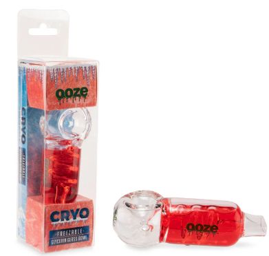 Ooze Cryo Freezable Glycerin Glass Bowl - Red