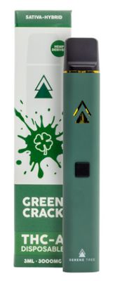 Green Crack-Serene Tree THCA Disposable Vape Pens 3000mg