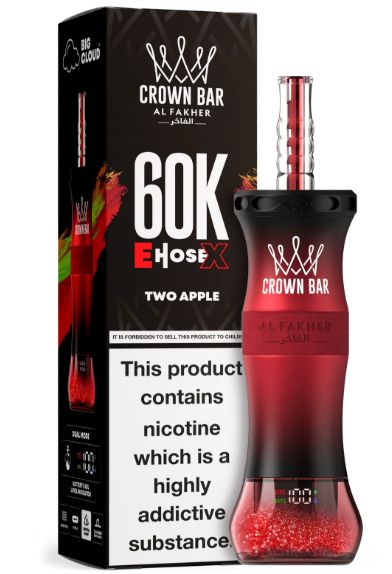 Two Apple-Al Fakher Crown Bar 60K E-Hose