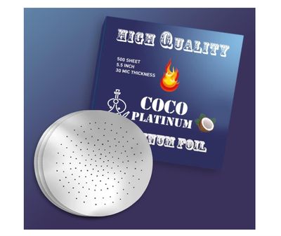 500 Sheets of Foil with Holes 3mil Thickness, Aluminum Foils Pre-Punched, Heavy Aluminum Precut Foil 5.5 Inches Wide