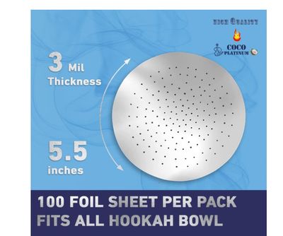 500 Sheets of Foil with Holes 3mil Thickness, Aluminum Foils Pre-Punched, Heavy Aluminum Precut Foil 5.5 Inches Wide