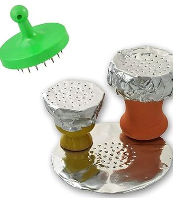 2 Pieces Hookah Foil Poker Puncher Tobacco Shisha Narguile Aluminum Foil Hole Puncher Tool & Hookah Accessories - Easy to use, perfect holes (Random Colors)