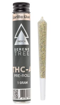 Gorilla Glue-Serene Tree THCA Pre-Rolls - 1 Gram Potency