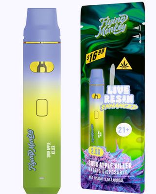 Sour Apple Killer-Flying Monkey Live Resin Blend Disposable | 2.5g