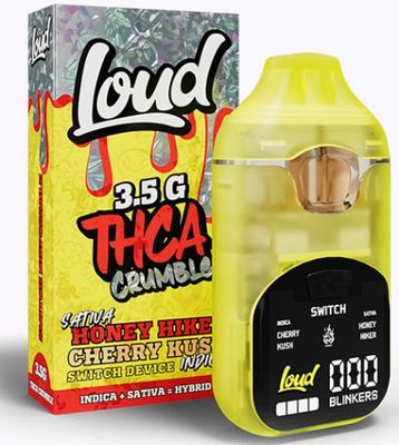 Honey Hike Cherry Kush-Loud THCA Crumble Switch Disposable | 3.5g