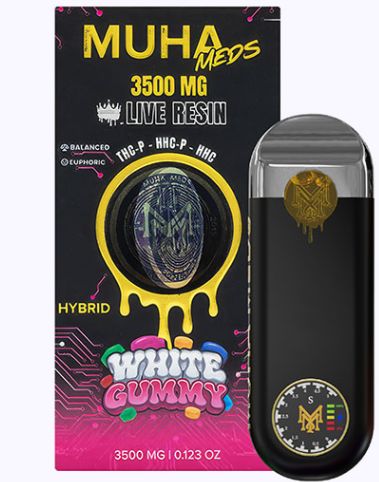 Withe Gummy-Muha Meds Gen 3 Live Resin Disposable | 3.5g