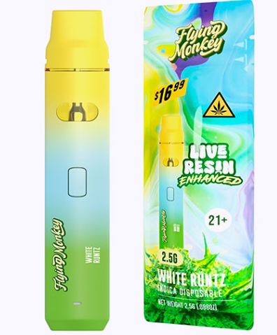 White Runtz-Flying Monkey Live Resin Blend Disposable | 2.5g