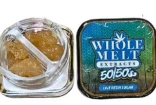 Whole Melt Extracts 50/50’s Live Resin Sugar “Blue Fresca” &amp; “Cannalope”