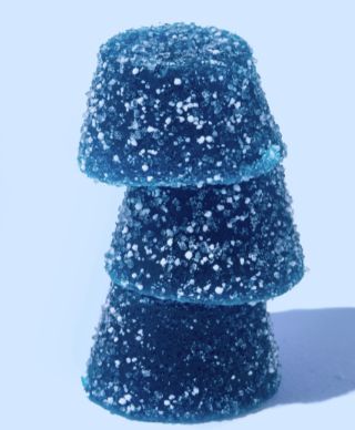 Sour Blue Razzberry THC Gummies=Energized 10ct