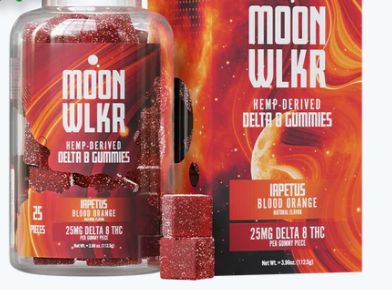 MOONWLKR-Delta 8 Gummies — Blood Orange 25ct