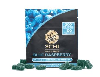 3Chi  Blue Raspberry THCV Gummies (200 mg Total Delta 8 THC, 100 mg Total THCV)