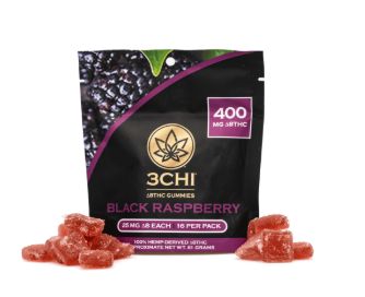 3Chi Black Raspberry Delta 8 Gummies – (400 mg Total Delta 8 THC)