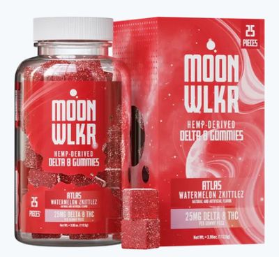 MOONWLKR-Delta 8 Gummies — Watermelon Zkittlez 25ct