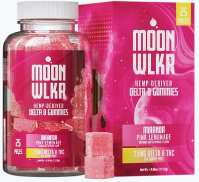 MOONWLKR-Delta 8 Gummies — Pink Lemonade 25ct