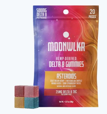 MOONWLKR-Delta 8 Gummies — Asteroids 20ct