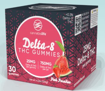 Pink Paradise Delta-8 Gummies - (30ct) 750mg