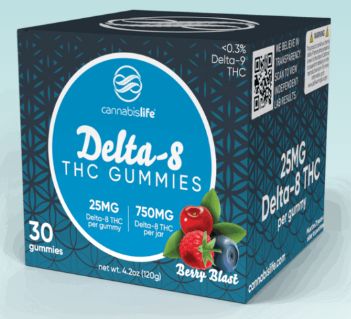 Berry Blast Delta-8 Gummies - (30ct) 750mg