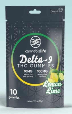 Lemon Lime Delta-9 Gummies - (10ct) 100mg