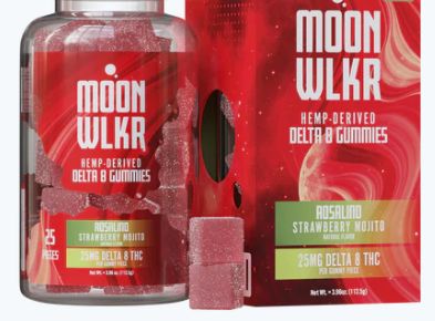 MOONWLKR-Delta 8 Gummies — Strawberry Mojito 25ct