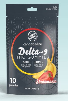 Strawnana Delta-9 Gummies - (10ct) 50mg