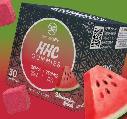 Watermelon Splash HHC Gummies - (30ct) 750mg