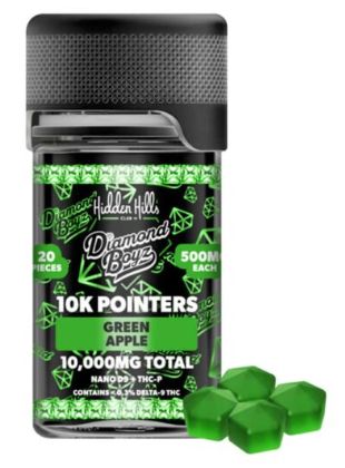 Diamond Boyz-Green Apple-10k Pointers (20ct)