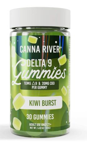 Canna River D9 Gummies-Kiwi Burst