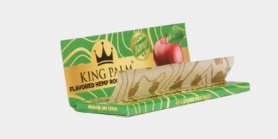 King Palm-Hemp Rolling Papers - Red Apple-1 1/4 Size