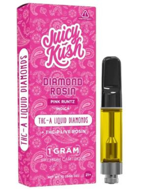 Juicy Kush Diamond Rosin-Pink Runtz-Indica Cartridge 1g