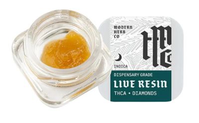 Modern Herb Co-OG Kush-Indica THCa Live Resin Diamonds Dab 2g