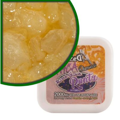 Dazed-Rose Gold Runtz-Hybrid THCa Diamond Dabs 2g