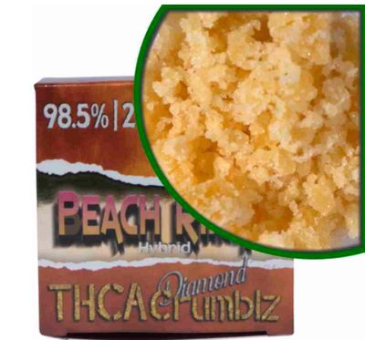 Dazed-Beach Ringz THCa Diamond Crumblz Dabs 2g