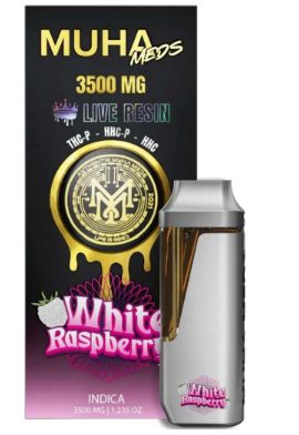 Muha Meds-White Raspberry THCP Live Resin Disposable 3.5g