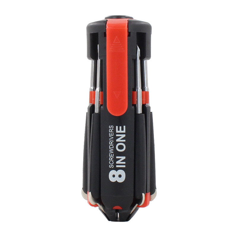 Pocket 8 in 1 Screwdriver LED Light Multi-function Repair Tools