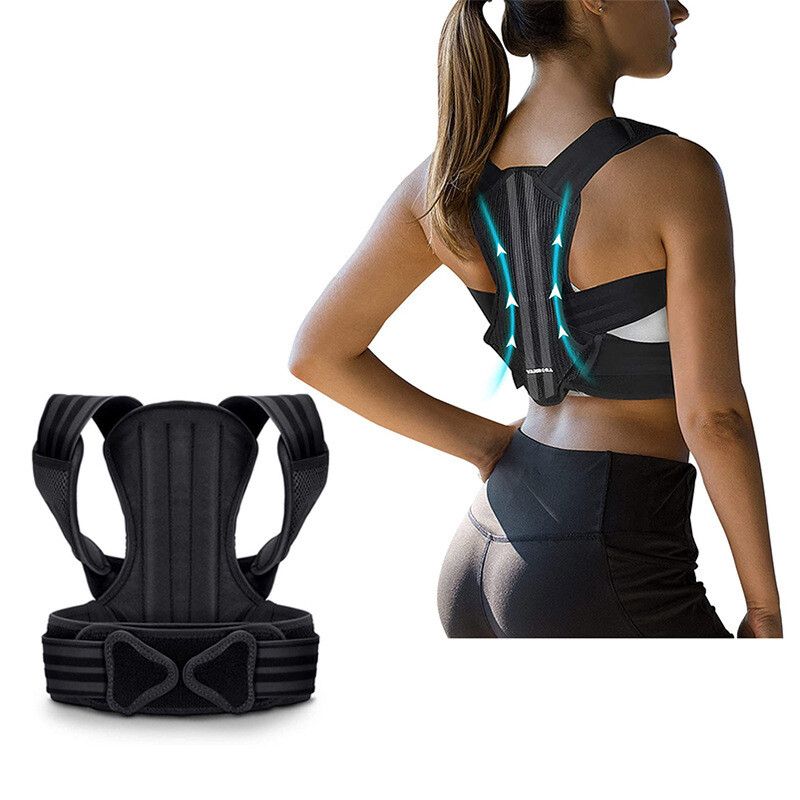 Posture Corrector Fully Adjustable Comfort Support Straightener For Spine Back Neck Clavicle