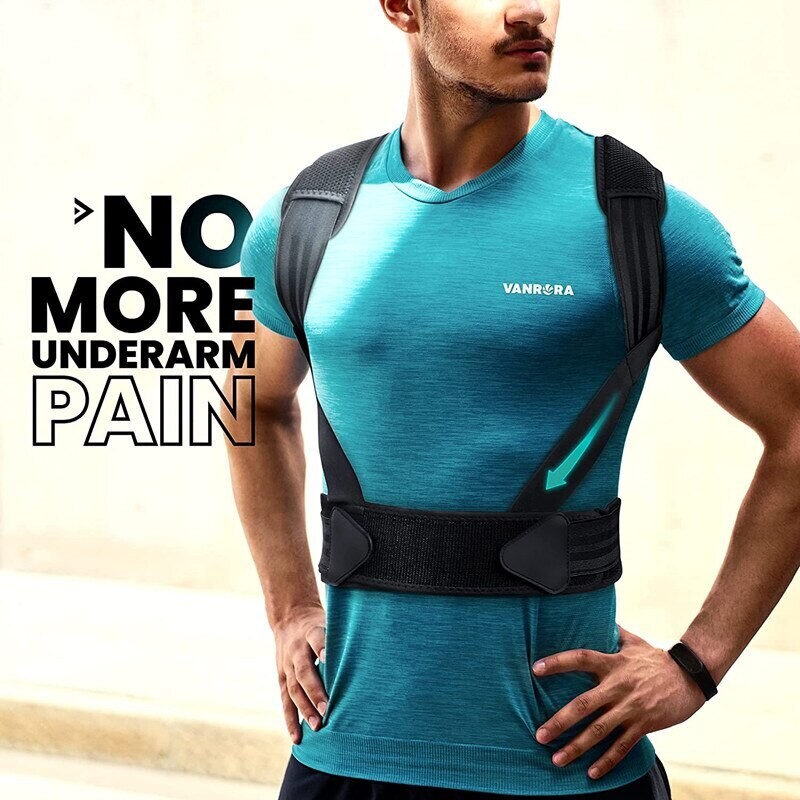Posture Corrector Fully Adjustable Comfort Support Straightener For Spine Back Neck Clavicle