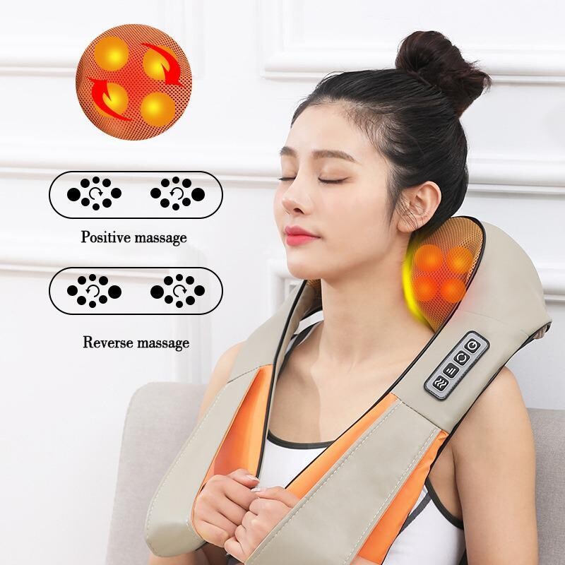 U Shaped Electric Shoulder Neck Waist Shawl Kneading Massage Shawl