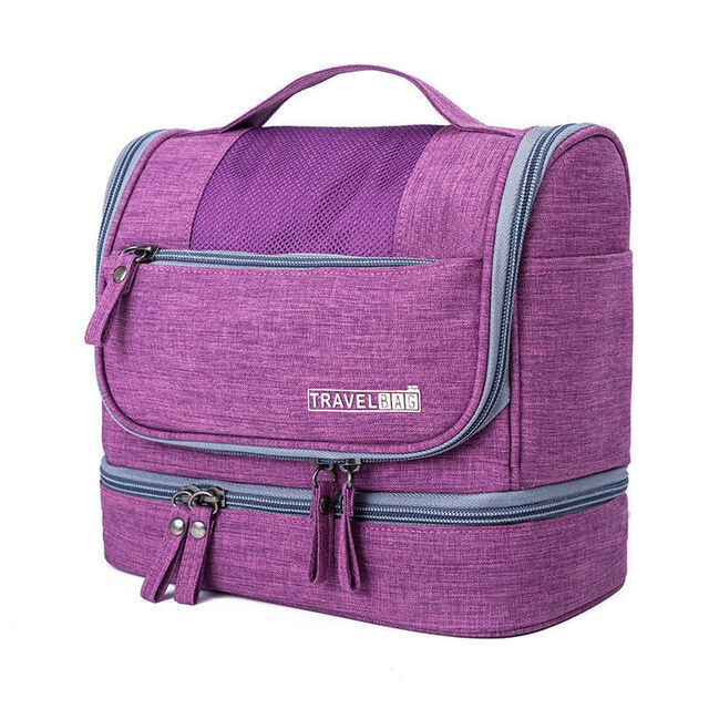 Waterproof Men Hanging Makeup Bag Oxford Travel Organizer Cosmetic Bag