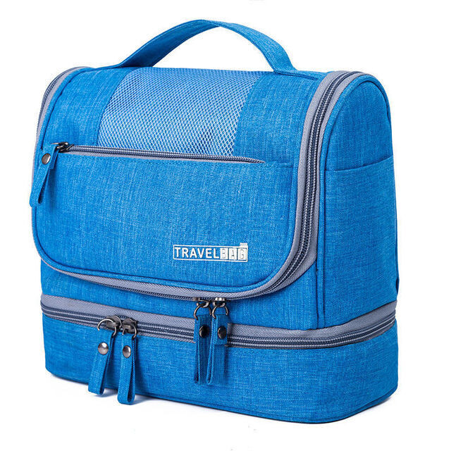 Waterproof Men Hanging Makeup Bag Oxford Travel Organizer Cosmetic Bag