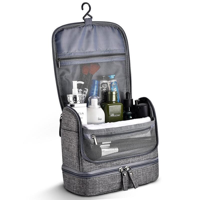Waterproof Men Hanging Makeup Bag Oxford Travel Organizer Cosmetic Bag
