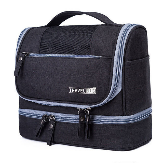Waterproof Men Hanging Makeup Bag Oxford Travel Organizer Cosmetic Bag