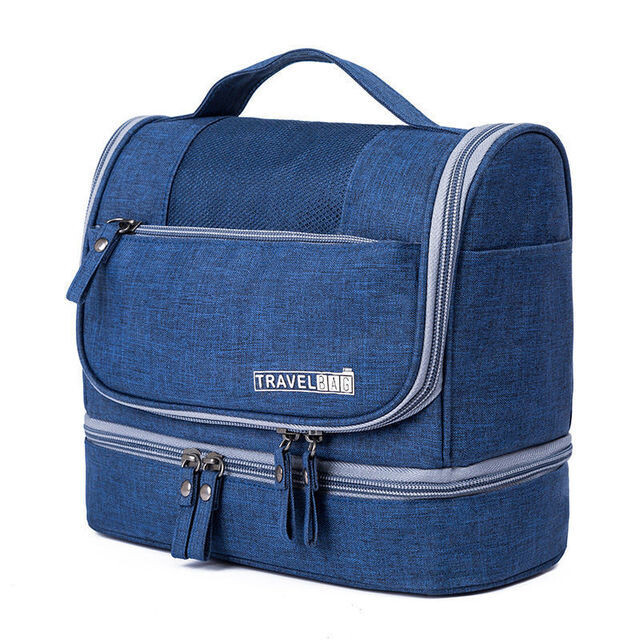Waterproof Men Hanging Makeup Bag Oxford Travel Organizer Cosmetic Bag