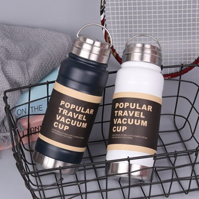 Portable Stainless Steel Hot Water Cup Large Capacity Outdoor Travel